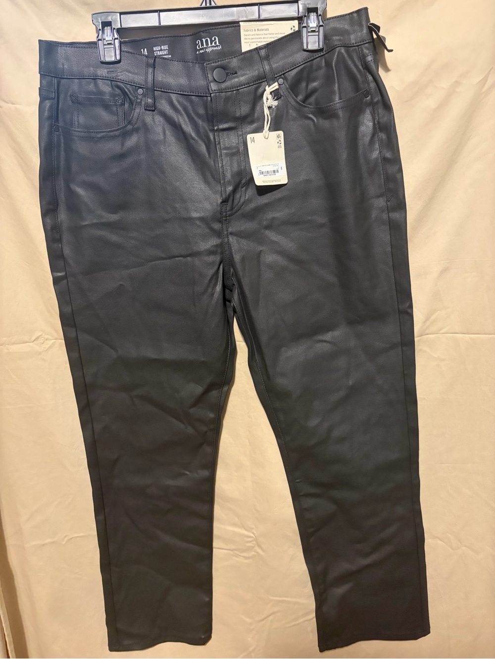 a.n.a Black High-Rise Straight Jeans